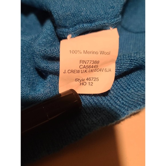 J Crew merino bright blue wool sweater - small - Picture 4 of 4
